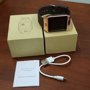 Wireless remote camera smart watch rose gold men's